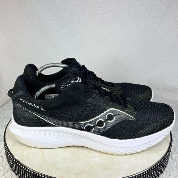 Saucony Kinvara 14 Running Sneakers Men 14W Black Athletic Performance Gym Shoes - Picture 1 of 12